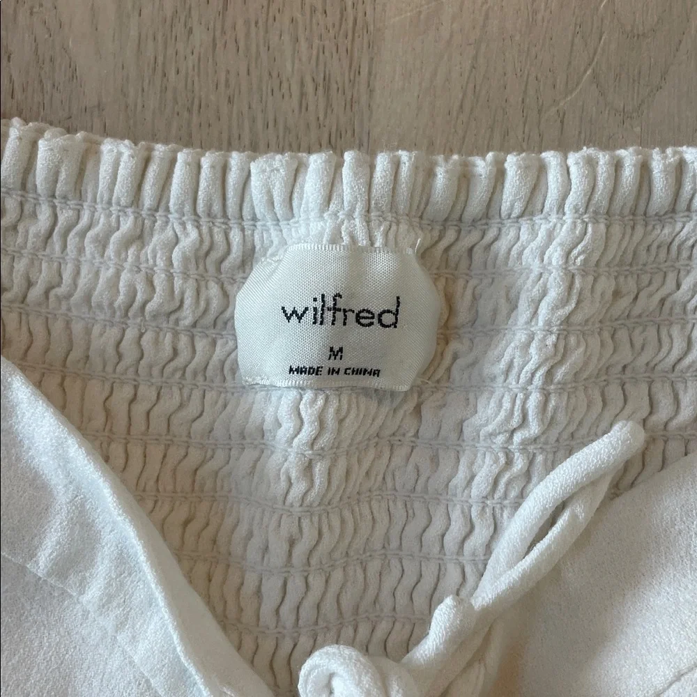 Aritzia Wilfred Novella Coastal Cowgirl Coquette Blouse Size M